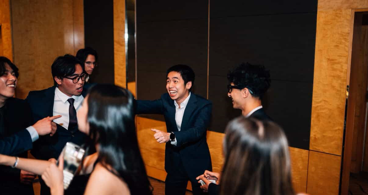 Corporate event — networking guests